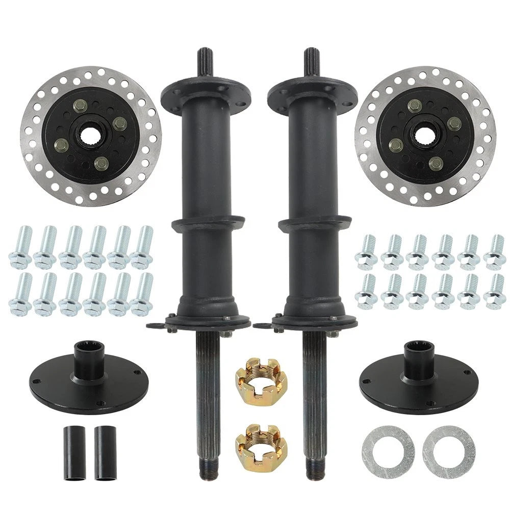 40 Inch Rear Axle Kit with 4 Stud Hub for 7 Inch & 8 Inch Wheels