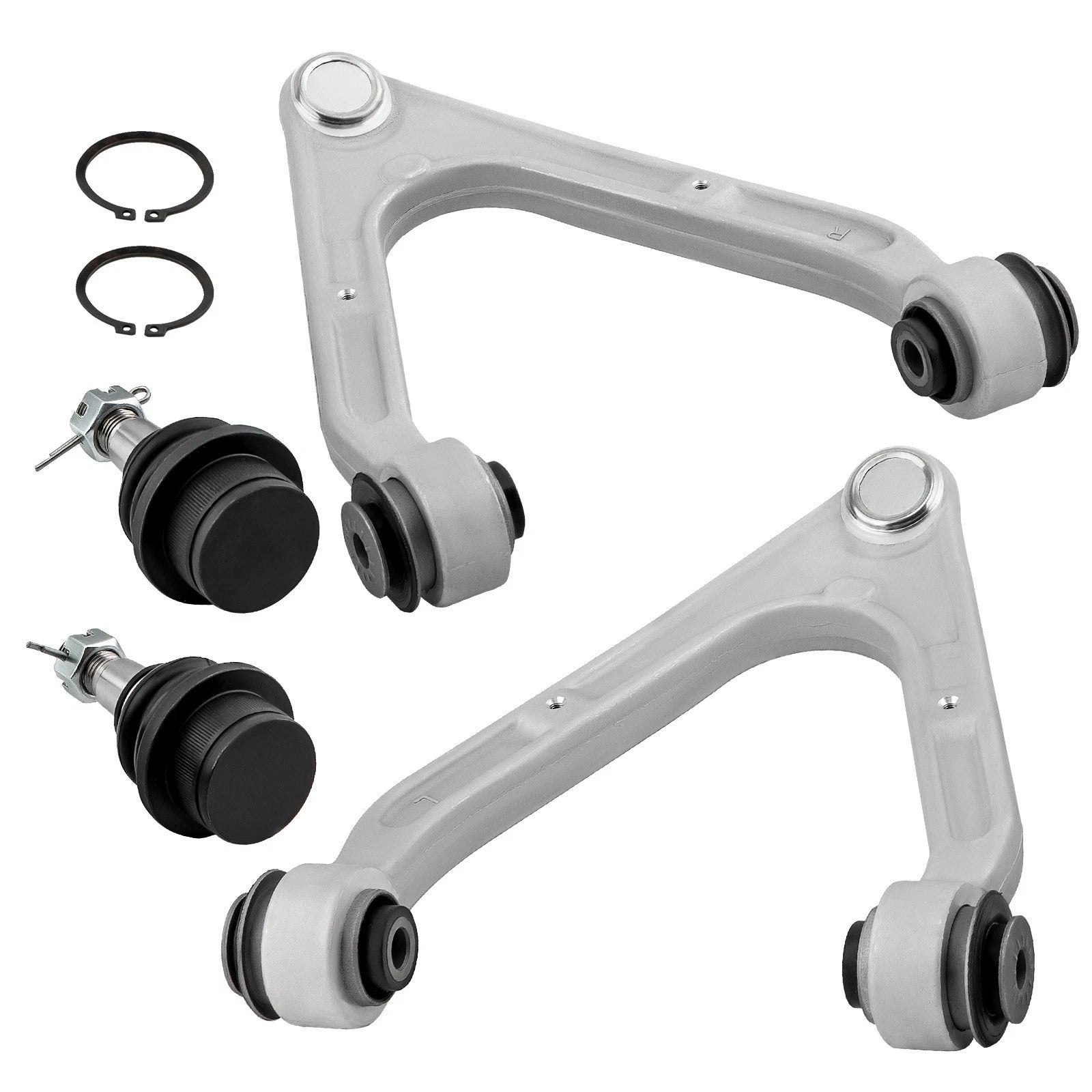 Set of 4 Upper Control Arms Lower Ball Joints Suspension Kit for Hummer H3 H3T (2006–2010)