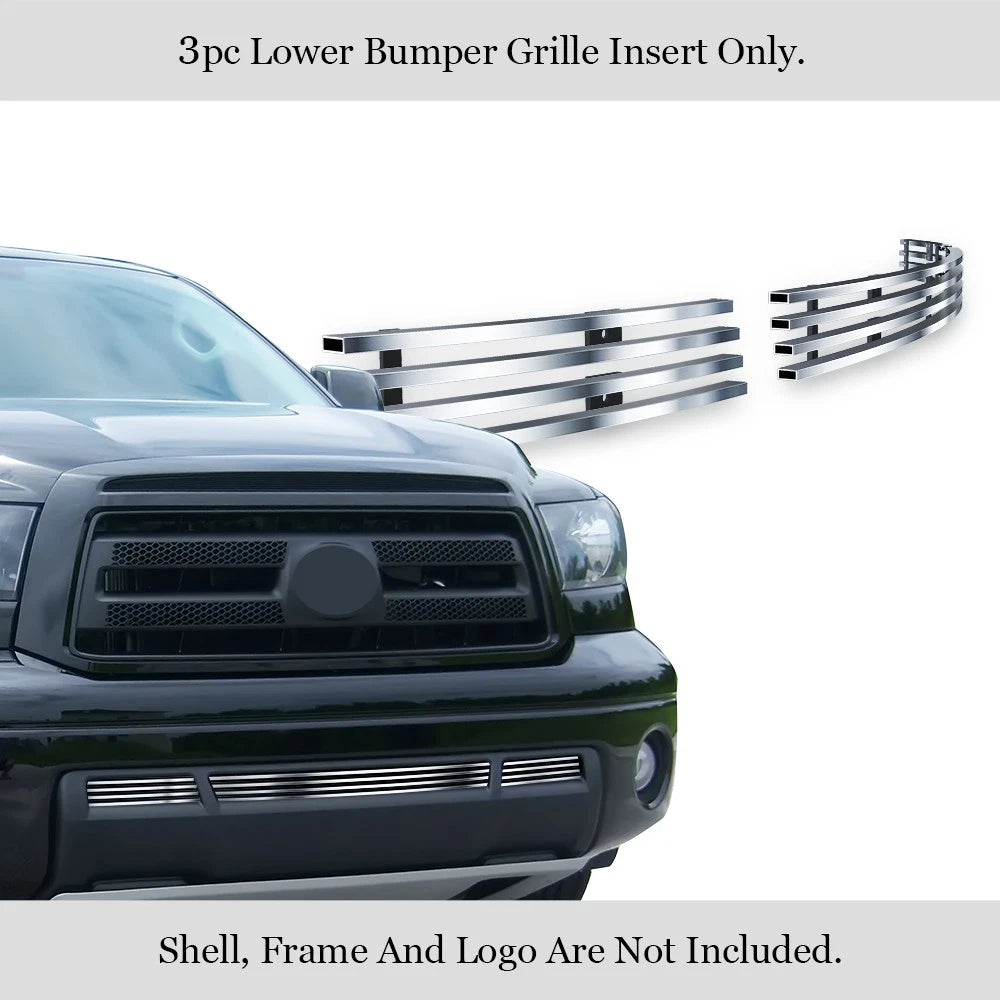 Stainless Silver Billet Grille Insert for Toyota Tundra (2010-2013)