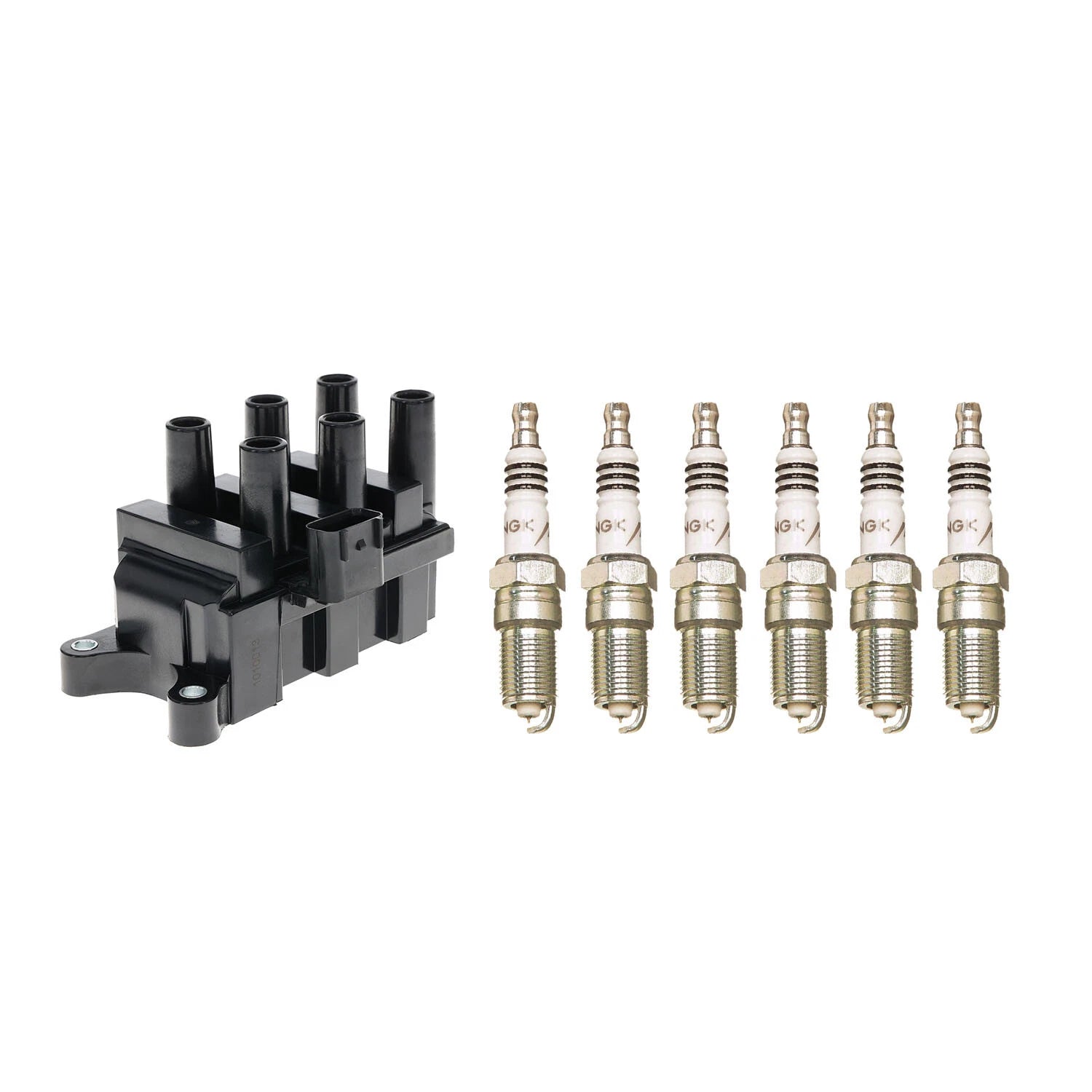 Set of 6 Hitachi Ignition Coils & NGK Iridium Spark Plugs for Ranger Sable Taurus (3.0)