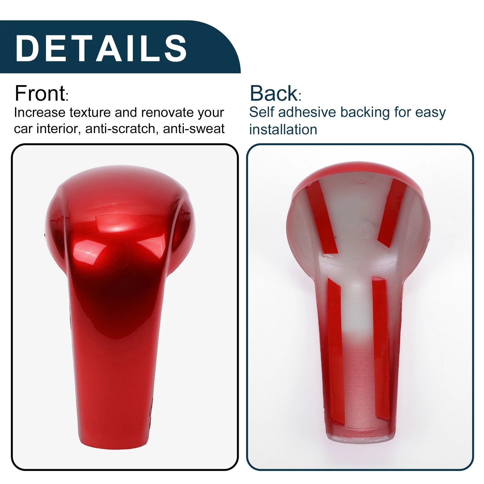 Gear Shift Knob Decorator Cover for Mazda CX-5 (2017–2023) Red