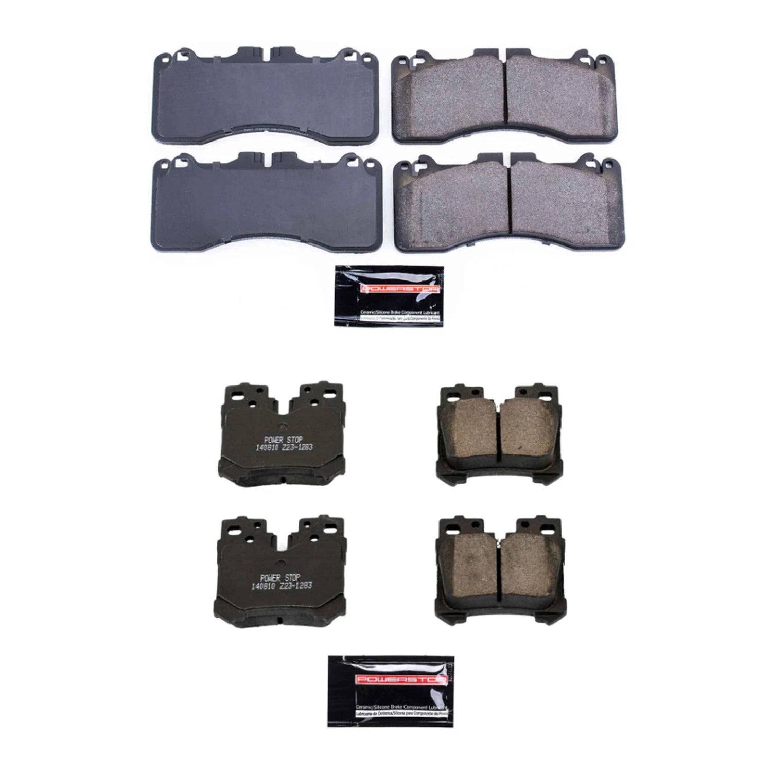 PowerStop Z23 Carbon-Fiber Ceramic Brake Pads Kit for LS460 (2007–2012)