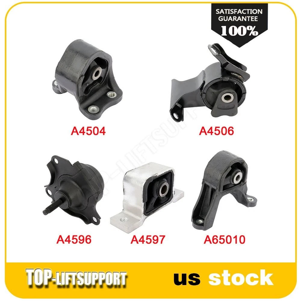 Set of 5 Engine and Transmission Mounts for Honda Element 4WD (2003–2011)