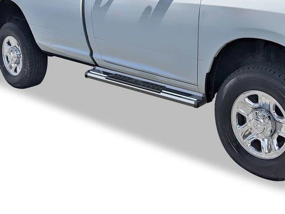 Set of 2 Chrome Board Side Steps for Dodge Ram 1500 2500 3500 (2009–2018)