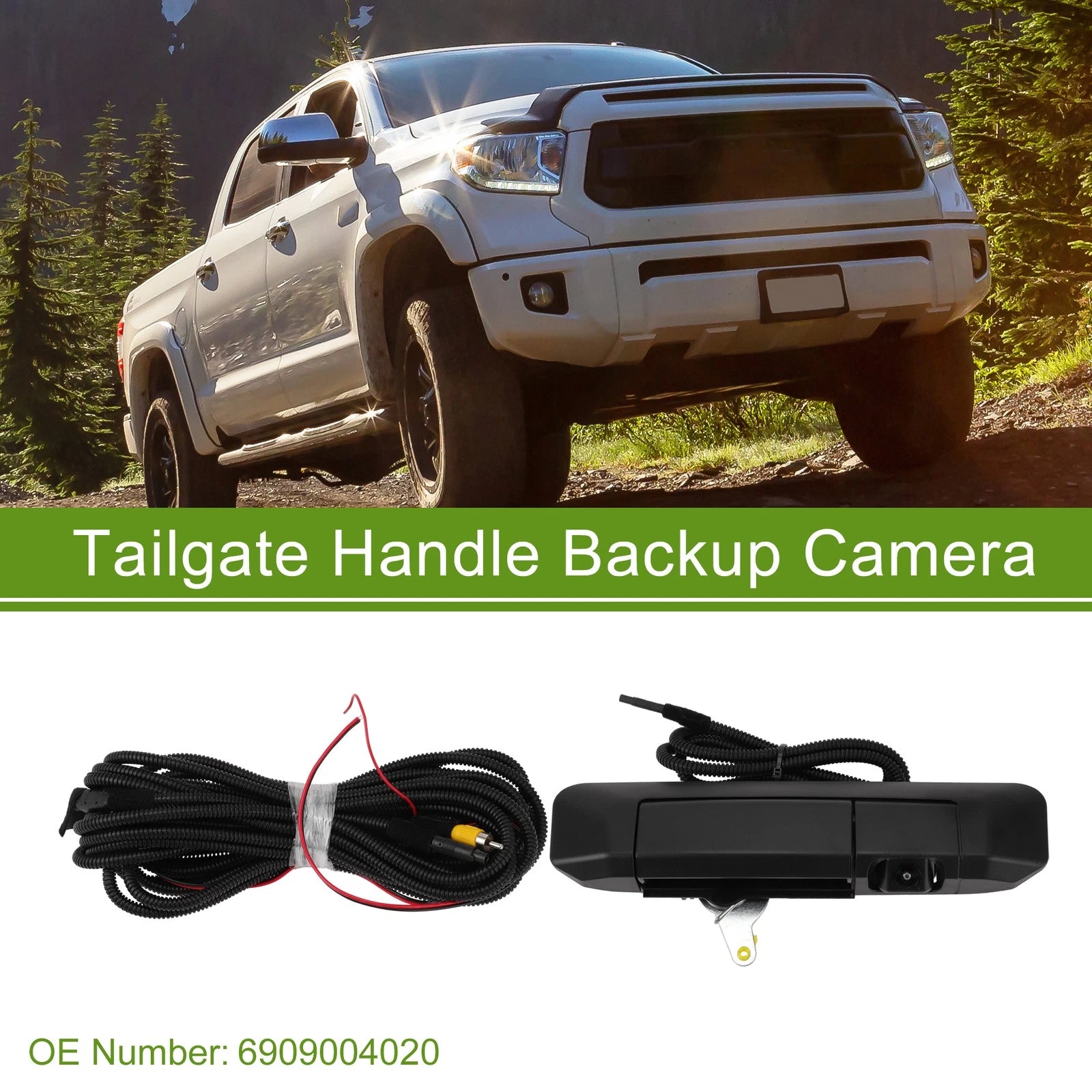 Tailgate Handle with Backup Rear View Camera No. 6909004020 for Toyota Tacoma (2005–2015)