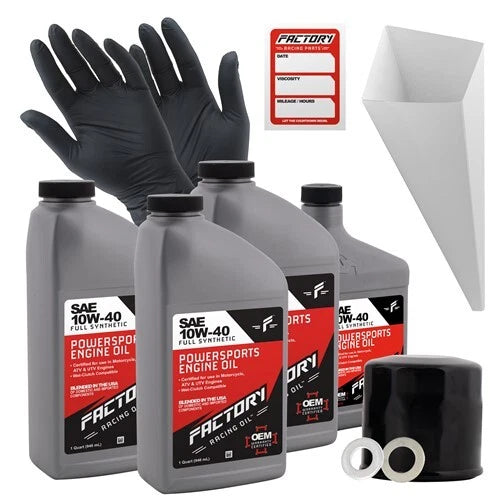 10W40 Oil Change Kit for Suzuki VZ1600, M95 (3.5Qt)