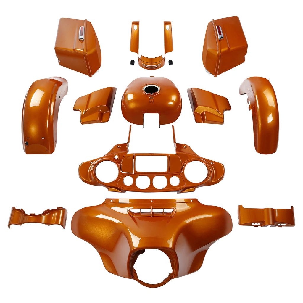 Fairing Bodywork Kit for Harley Street Glide (2014–2024) Amber Whiskey