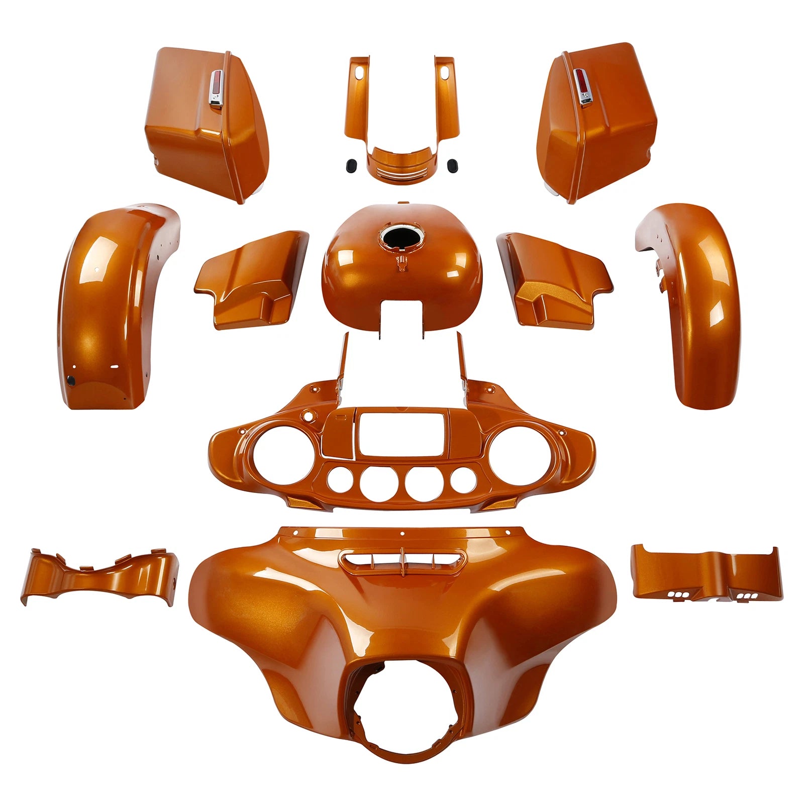 Fairing Bodywork Kit for Harley Street Glide (2014–2024) Amber Whiskey