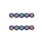 20pcs M6 Chrome Car Engine Bumper Fender Washer License Plate Bolt Screws Kit
