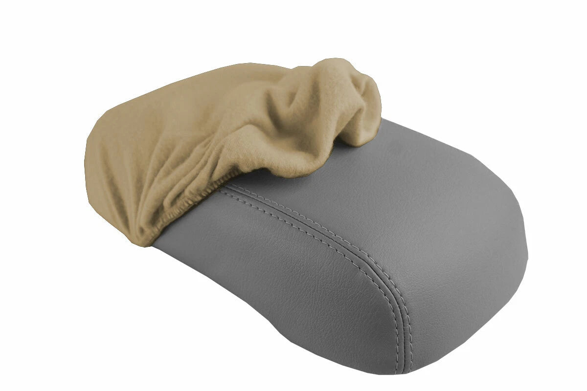 Fleece Console Lid Armrest Cover for Hummer H3 (2005–2010) Beige