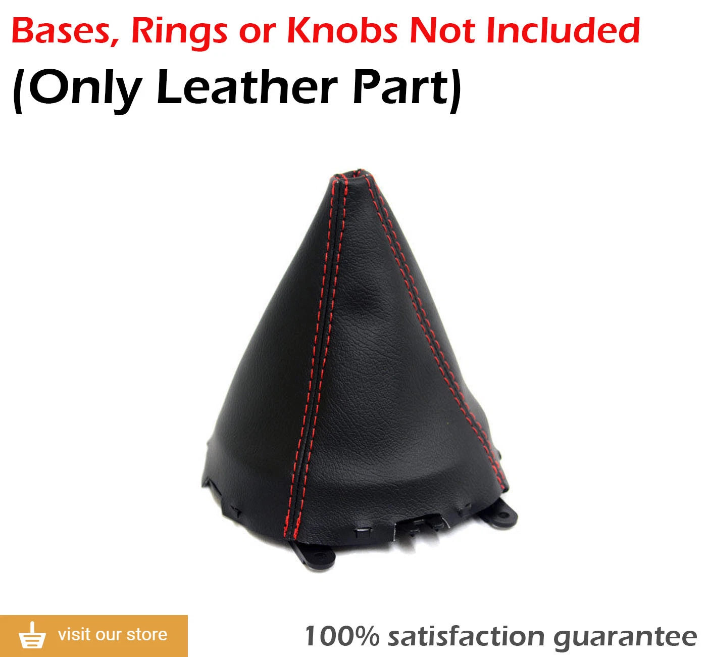 Manual Shift Boot Cover for Mazda RX8 (2004–2011) Red Stitch