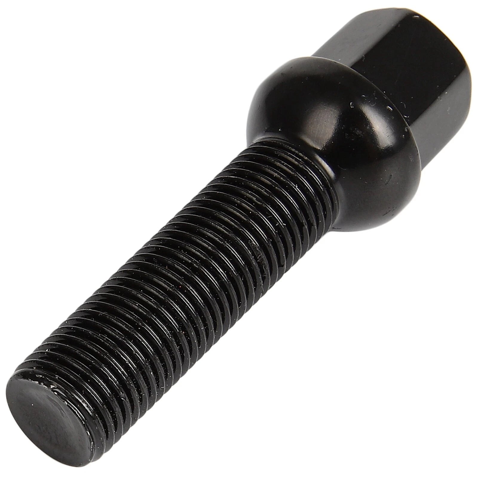 Set of 20 Extended Lug Bolts 14x1.5 Black Ball Seat for VW Audi