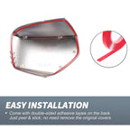 Pair Chrome Plated Rearview Mirror Cover Overlay for Mitsubishi Triton L200 (2006–2023)