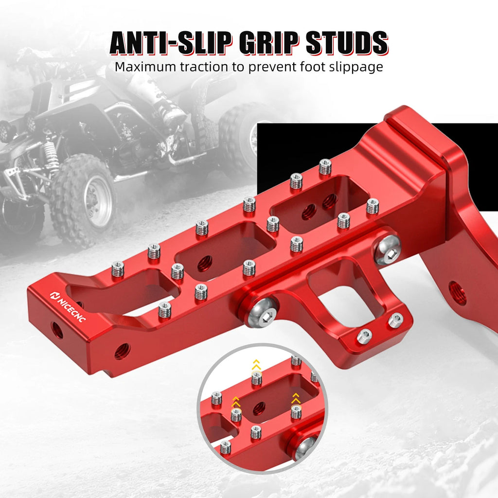 NICECNC Extended Footrest Foot Pegs for Yamaha Banshee YFZ350 (1987–2006)