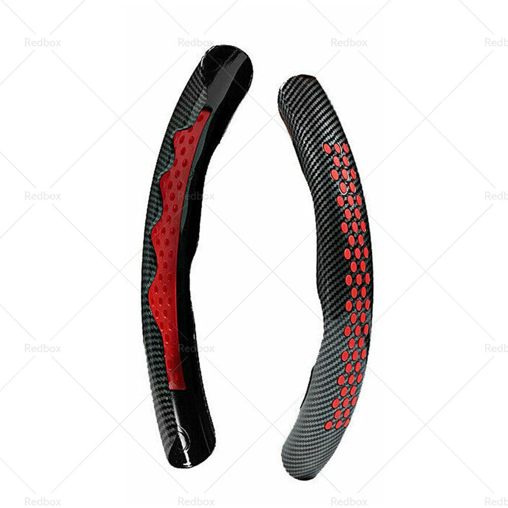 Carbon Fiber Steering Wheel Booster Cover Non Slip for Universal (2002–Present)