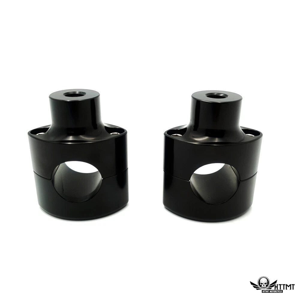 2'' Black Handlebar Risers Clamp for Harley Road Glide, Road King