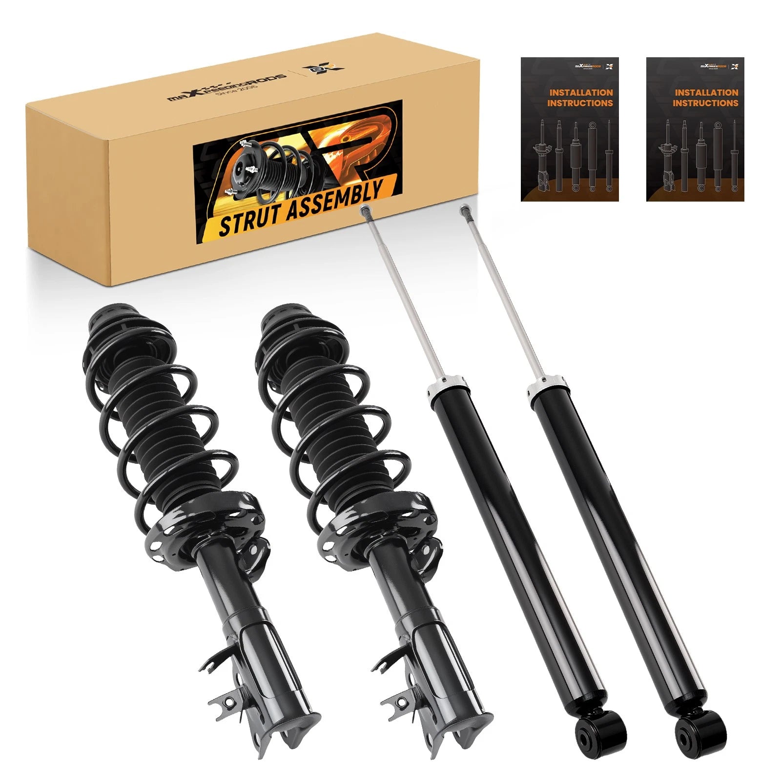 4X Front Strut Assembly & Rear Shock Absorber Kit for Honda HR-V (2016–2022)