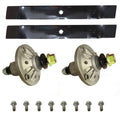 Blades-Spindles-Bolts Kit for John Deere D100 D105 D110 D120 D130 (42" Cut)