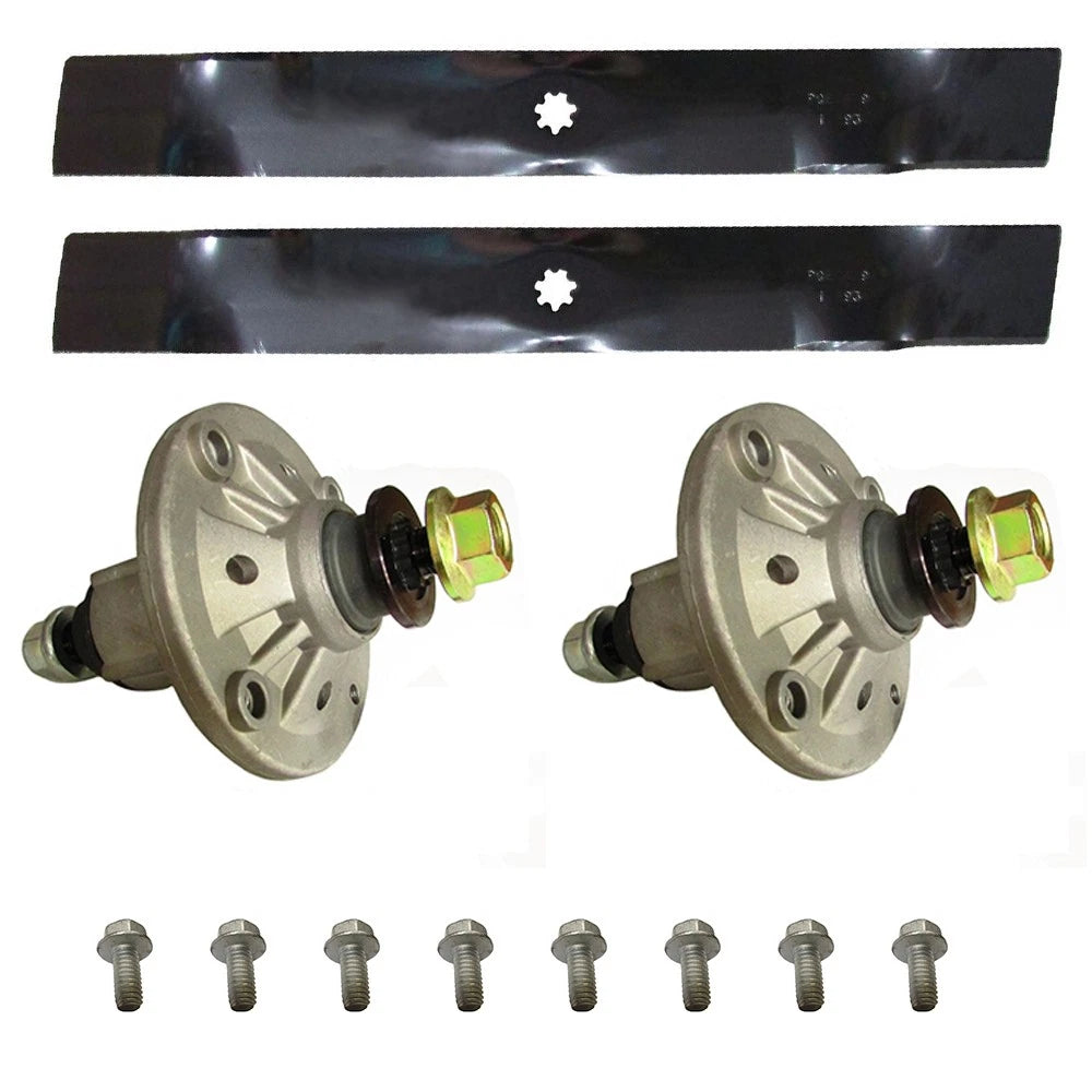 Blades-Spindles-Bolts Kit for John Deere D100 D105 D110 D120 D130 (42" Cut)