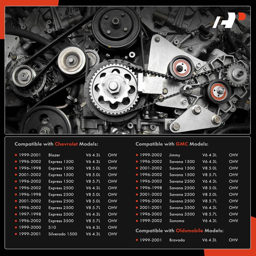3X Serpentine Belt Drive Component Kit for Chevrolet Silverado 1500 (2007–2018)
