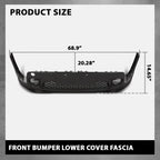 Front Lower Bumper Cover for Jeep Renegade (2019–2023) Black
