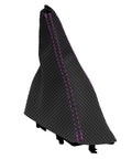 Manual Shift Boot Cover for Dodge Ram 2500 3500 (2003–2012) Carbon Fiber Purple Stitch