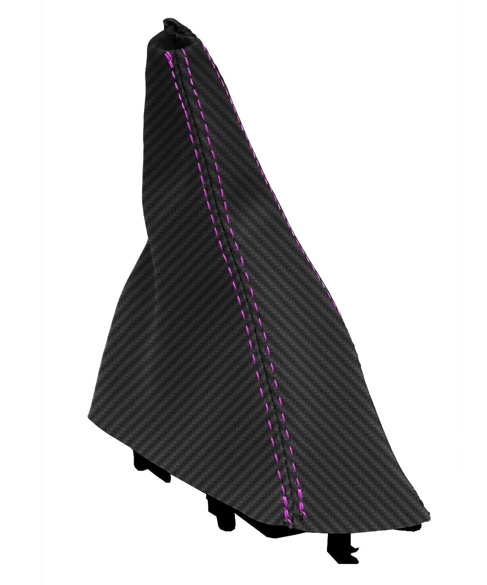 Manual Shift Boot Cover for Dodge Ram 2500 3500 (2003–2012) Carbon Fiber Purple Stitch