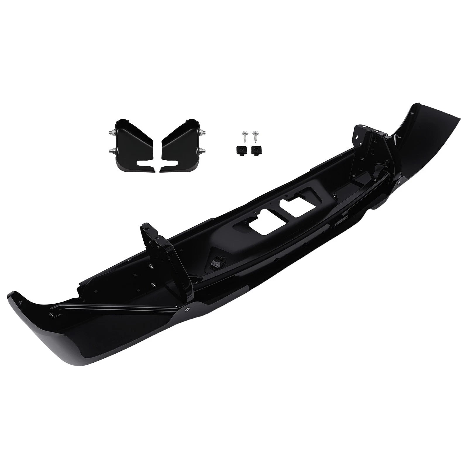 Black Steel Rear Bumper for Toyota Tundra (2007-2013)