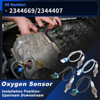 Set of 4 Upstream Downstream Oxygen Sensors for Chevy Silverado 6.0L (2003–2004)