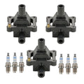 Set of 3 Ignition Coils & 6 Spark Plugs for Mercedes W140 S320 (1992–1999)