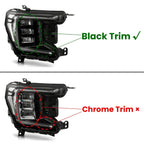 Full LED Black Headlight Set for GMC Yukon XL Denali/AT4 (2021–2024)