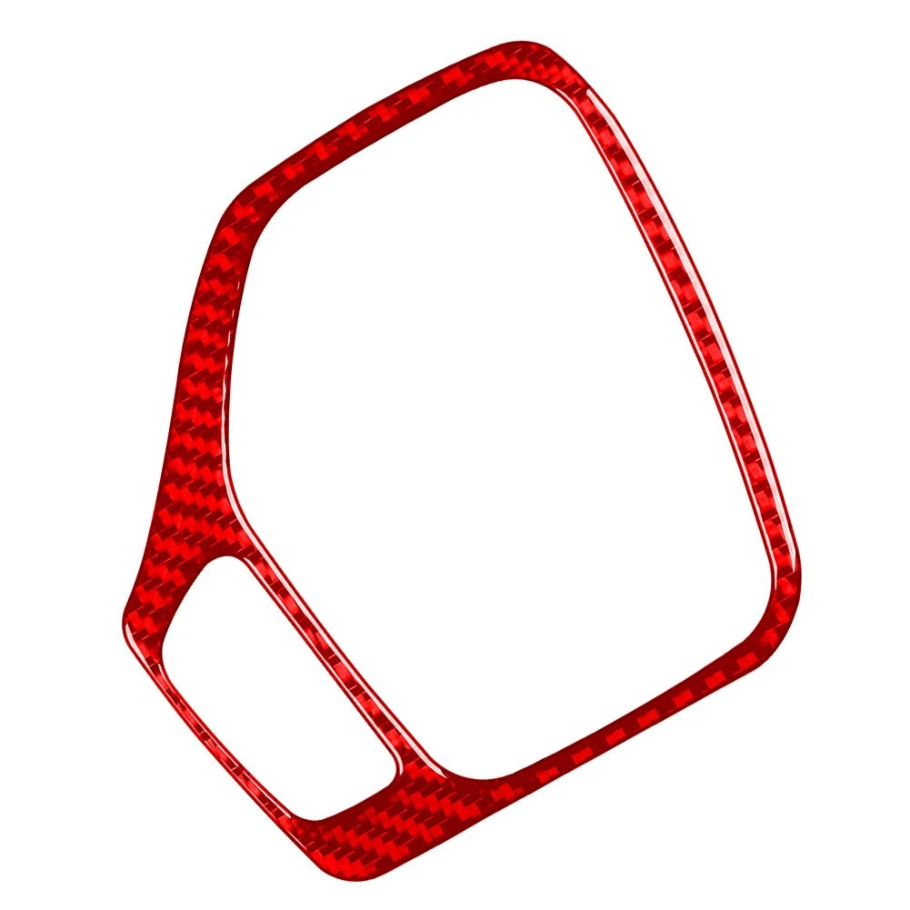 Gear Shift Panel Cover Trim for Jeep Cherokee (2014–2018) Carbon Fiber Red