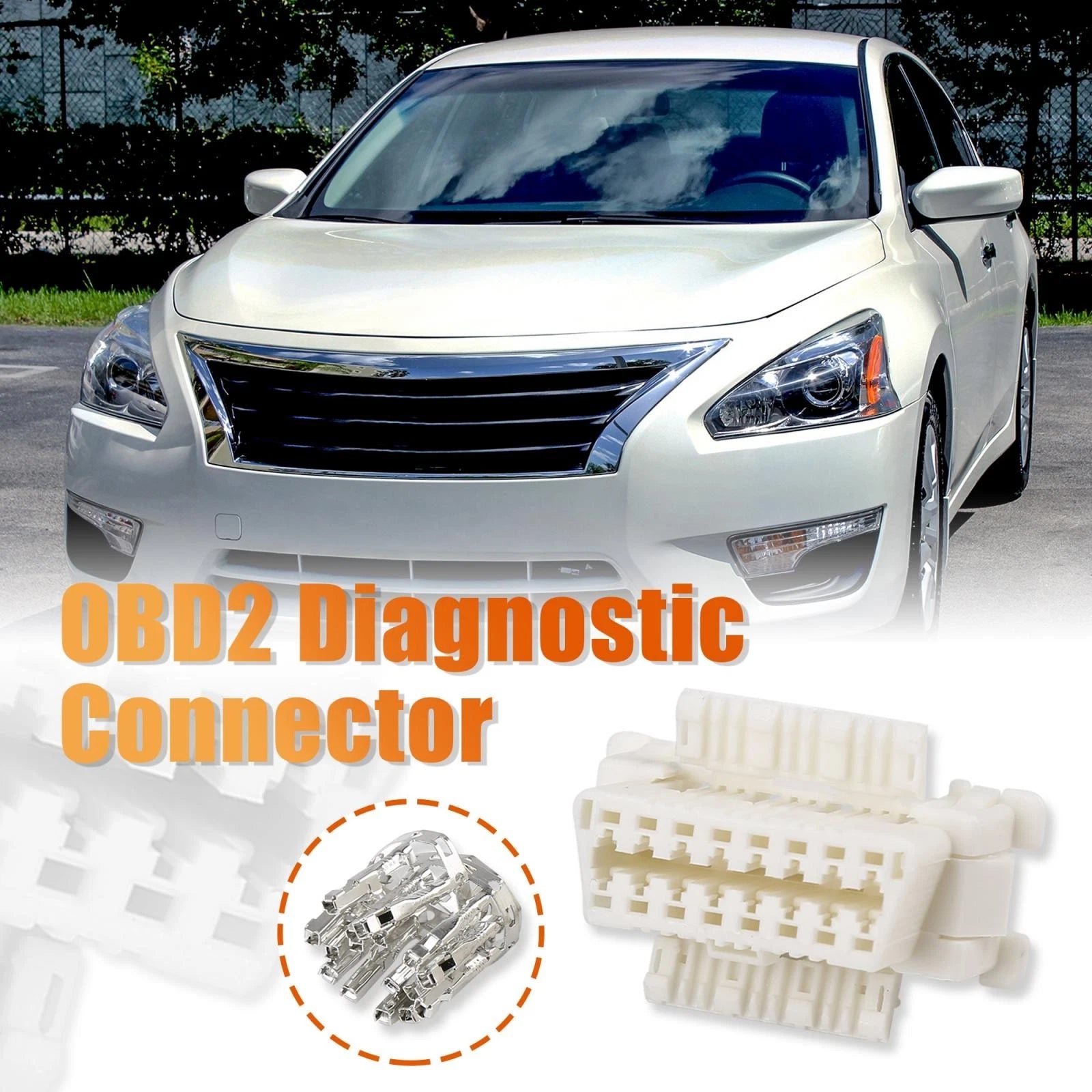 OBD2 Diagnostic Connector Female Socket 16 Terminal for Toyota Kia 