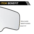 Heated Mirror Glass for Chevrolet Silverado 1500 2500 3500 (2007–2018)