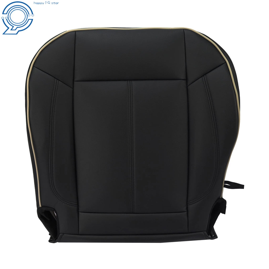 Passenger Front Bottom Side Cushion Cover for Hummer H3 (2006-2010) Black Leather