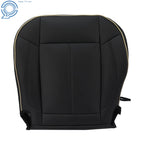 Passenger Front Bottom Side Cushion Cover for Hummer H3 (2006-2010) Black Leather