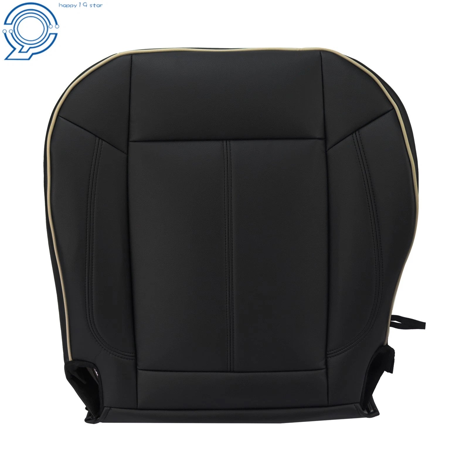 Passenger Front Bottom Side Cushion Cover for Hummer H3 (2006-2010) Black Leather