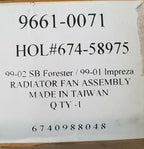 Radiator Fan for Subaru Forester (1999–2002) & Impreza (1999–2001) AM 9661-0071