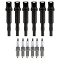 Set of 6 Ignition Coils & NGK Laser Iridium Spark Plugs for BMW E90 E60 E83 E70