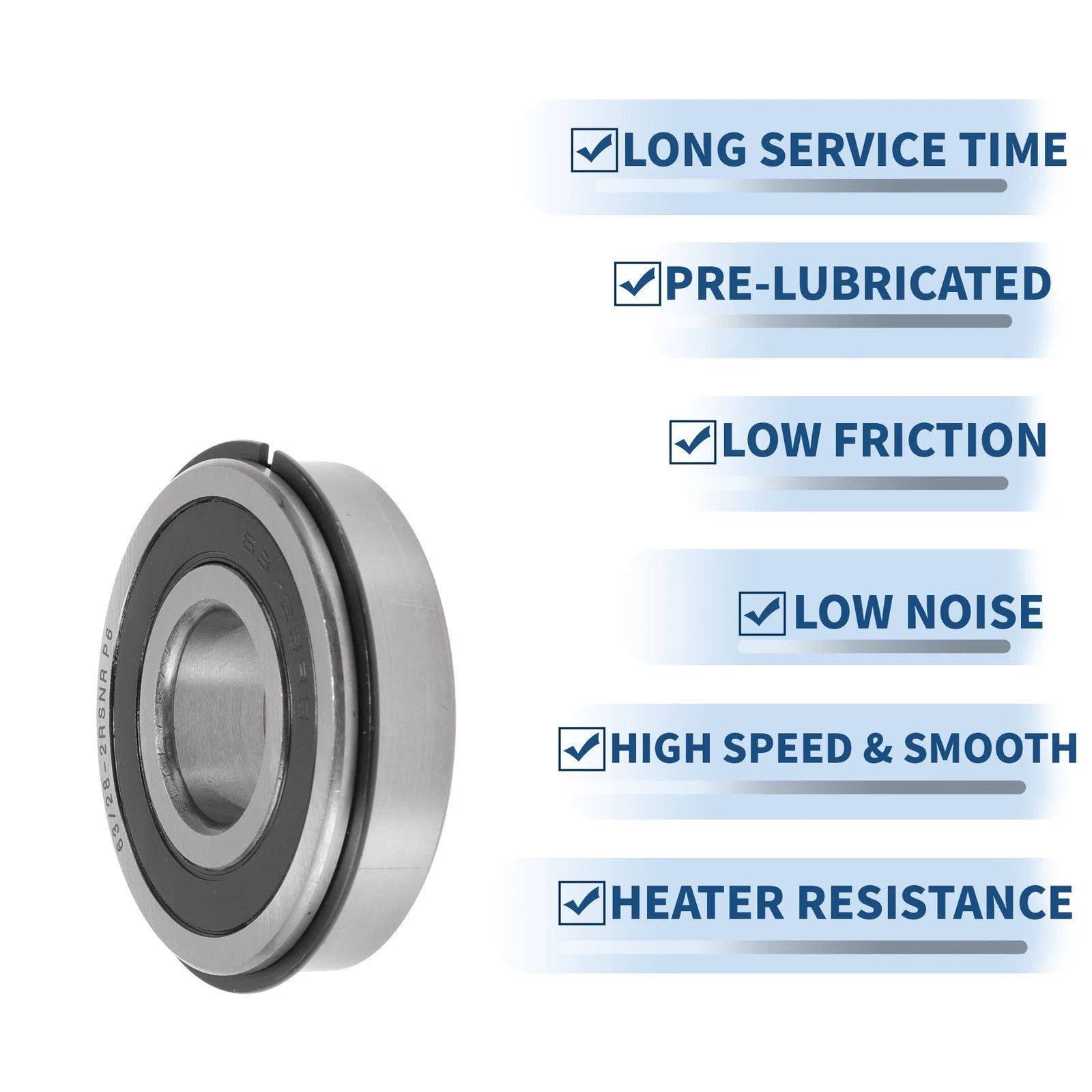 Deep Groove Ball Bearings 28x68x18mm for Scooter Skateboard (63/28NR2RS)