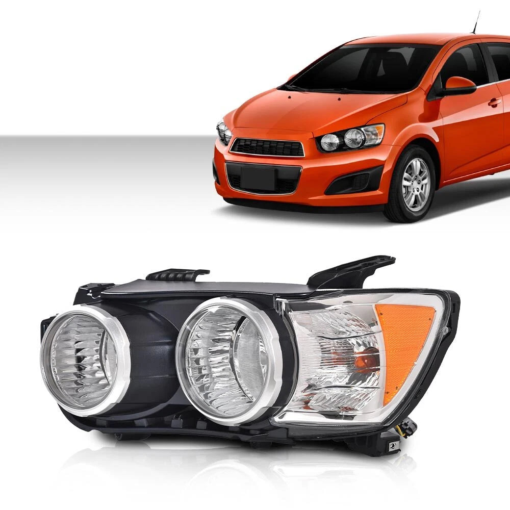 Chrome Bezel Headlight Lamp for Chevrolet Sonic (2012–2016)