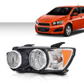 Chrome Bezel Headlight Lamp for Chevrolet Sonic (2012–2016)