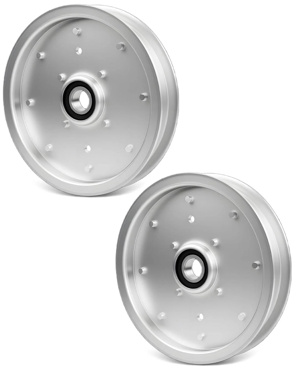 2X AUC10172 Deck Flat Idler Pulley for John Deere Z335E Z525E Z535M Z535R