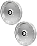 2X AUC10172 Deck Flat Idler Pulley for John Deere Z335E Z525E Z535M Z535R
