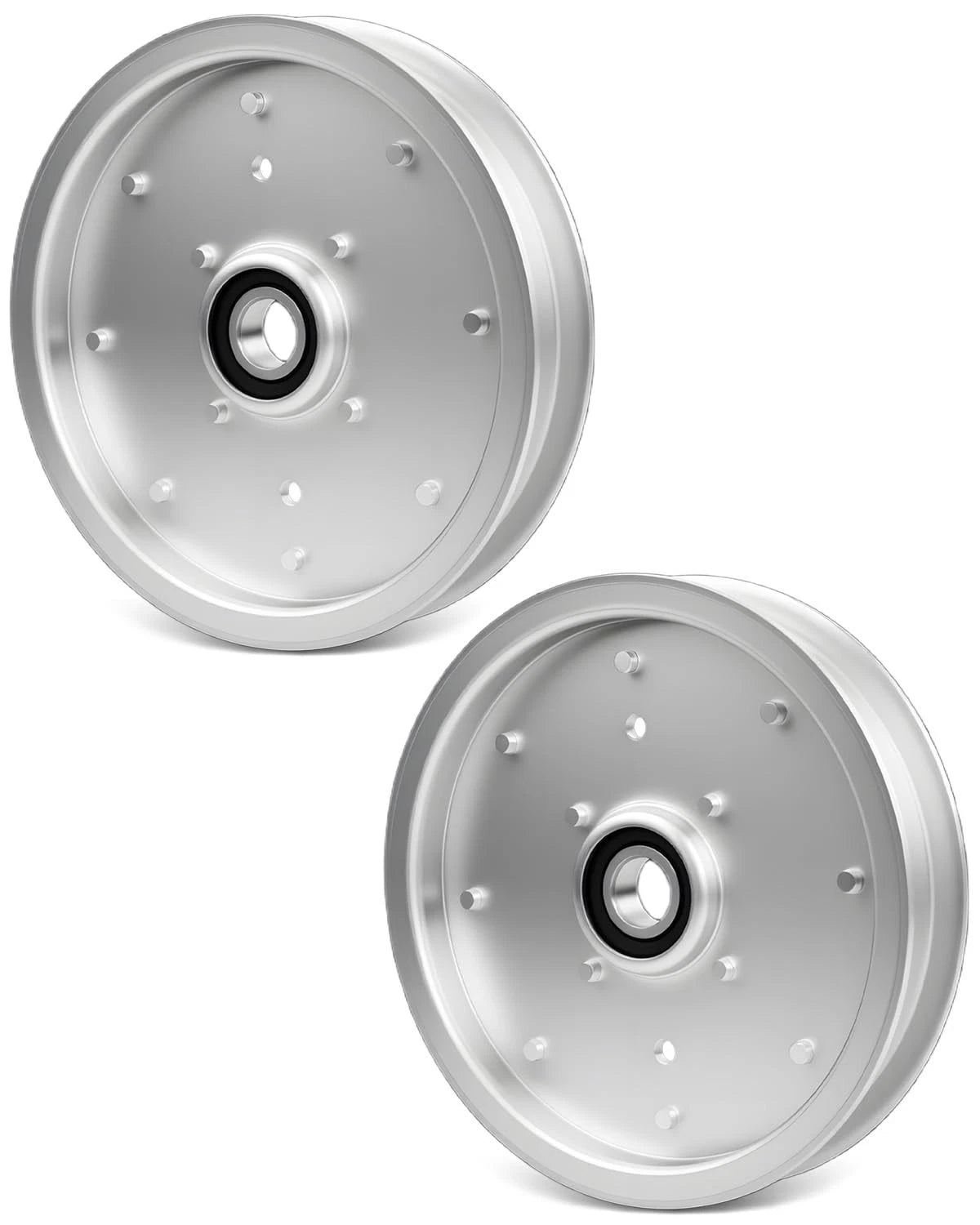 2X AUC10172 Deck Flat Idler Pulley for John Deere Z335E Z525E Z535M Z535R