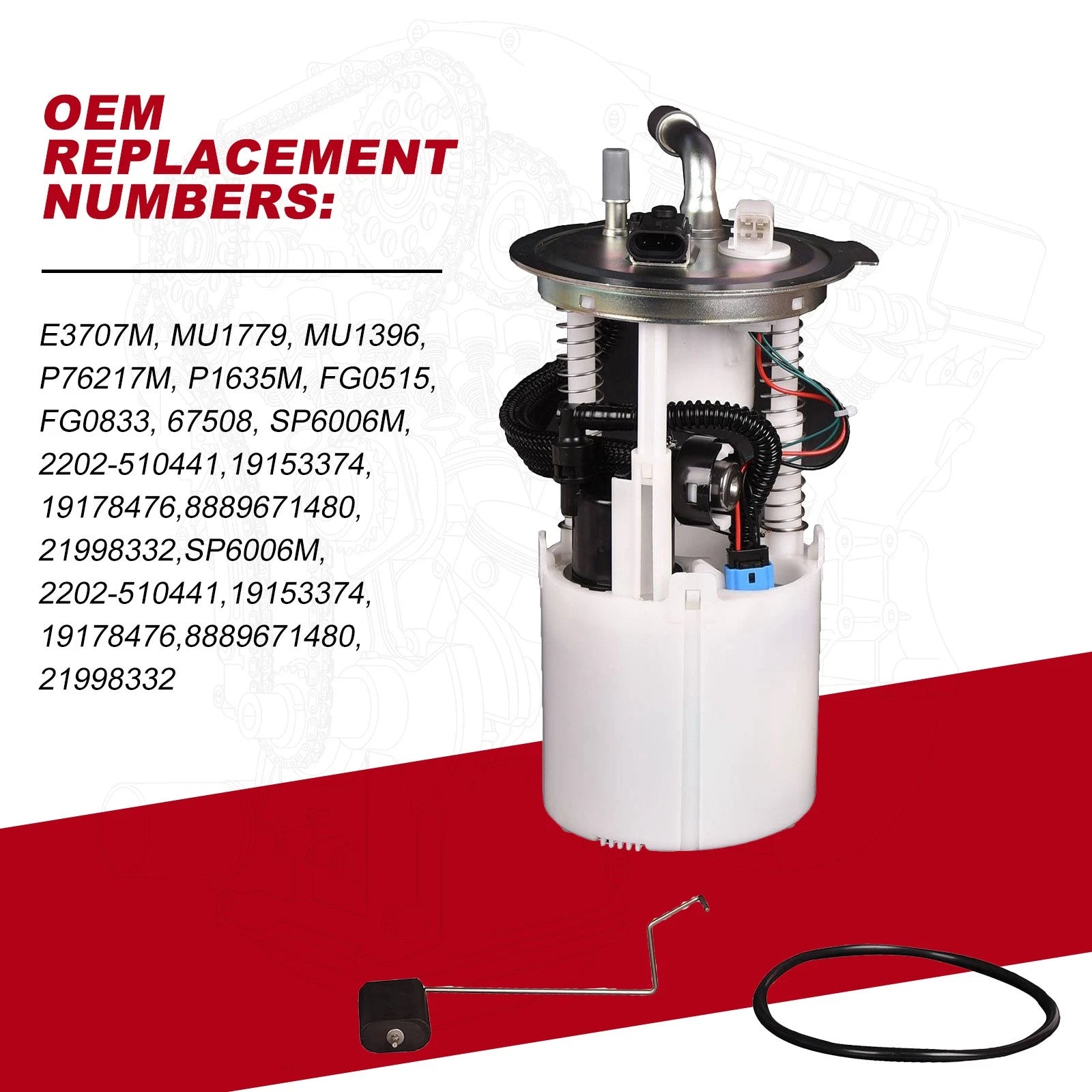 Fuel Pump Module with Sensor for Chevy Trailblazer GMC Envoy Rainier (2005-2007)