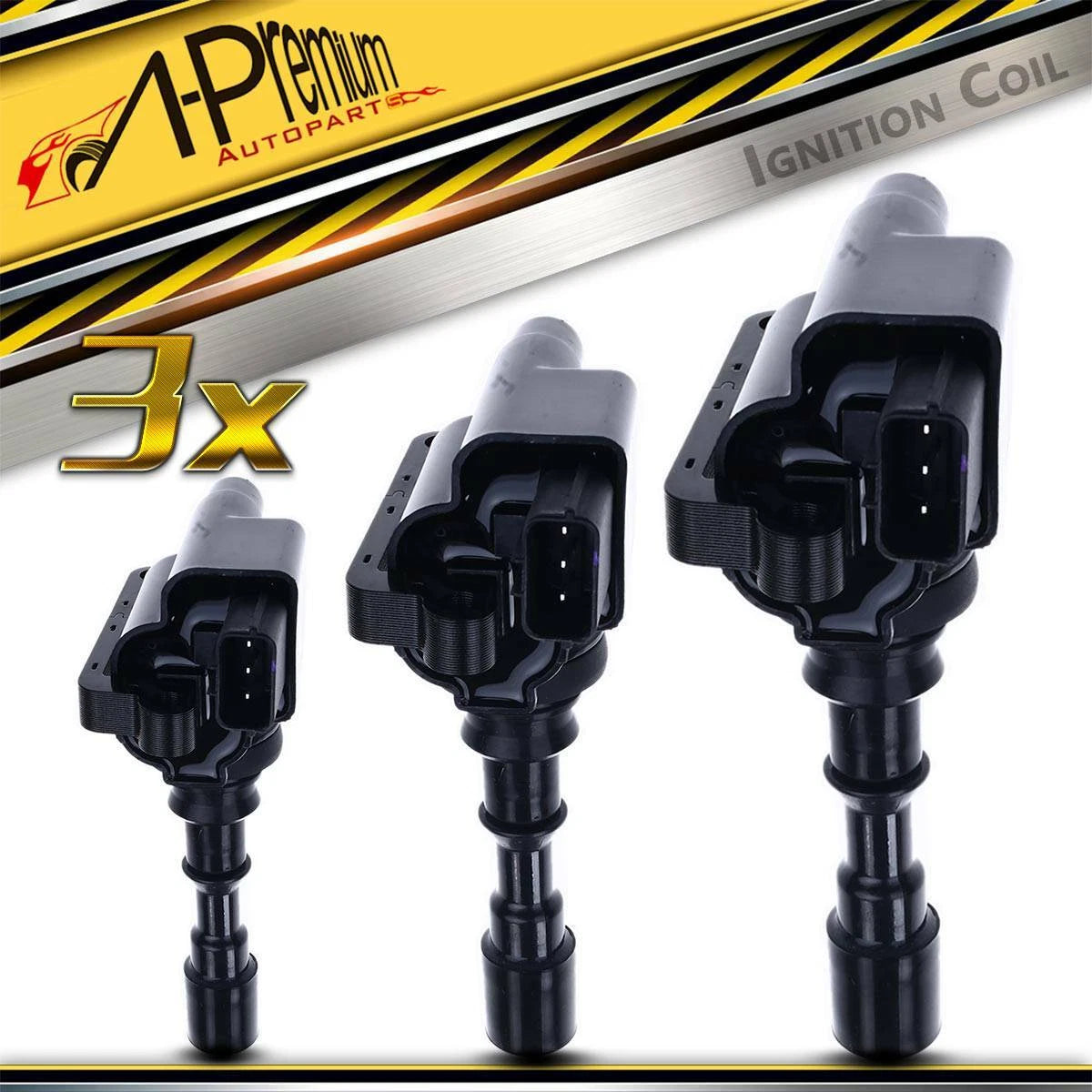 3X Ignition Coil for Hyundai Santa Fe (2003–2006) Kia Amanti (2004–2006)