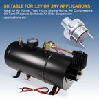 Air Pressure Switch for Air Ride Suspension Compressor Tank (165-200psi)