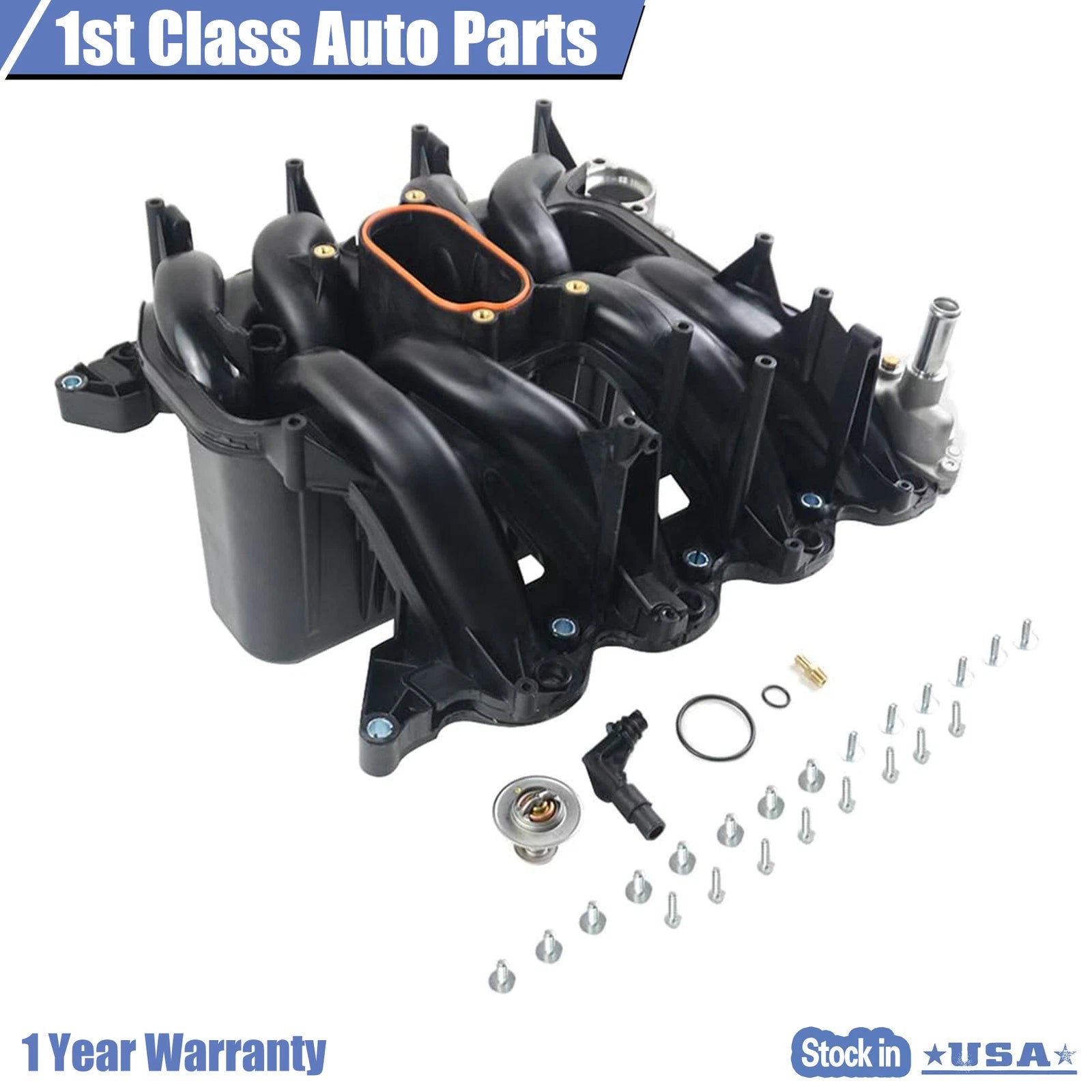 Upper Intake Manifold w/ Gaskets for Ford F150-F350 E150-E450 Expedition (2004–2008)