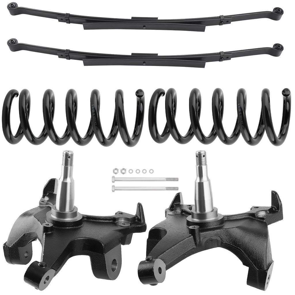 5" Front 4" Rear Drop Springs Kit for Chevy C-1500 2WD (1988–1998)